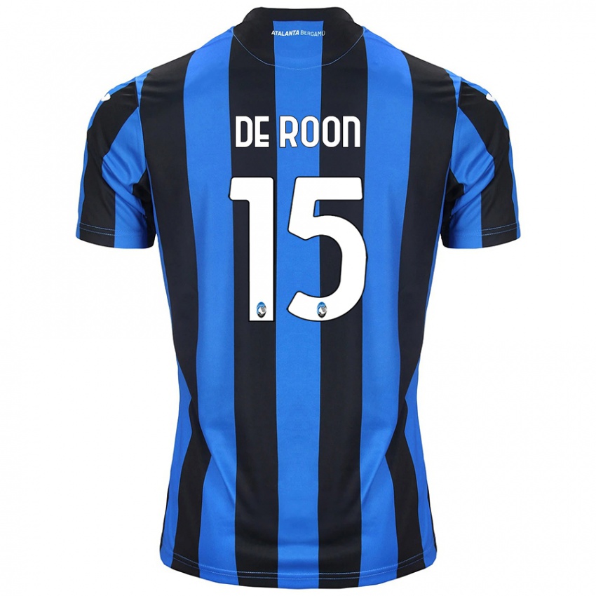 Homem Camisola Marten De Roon #15 Azul Preto Principal 2024/25 Camisa