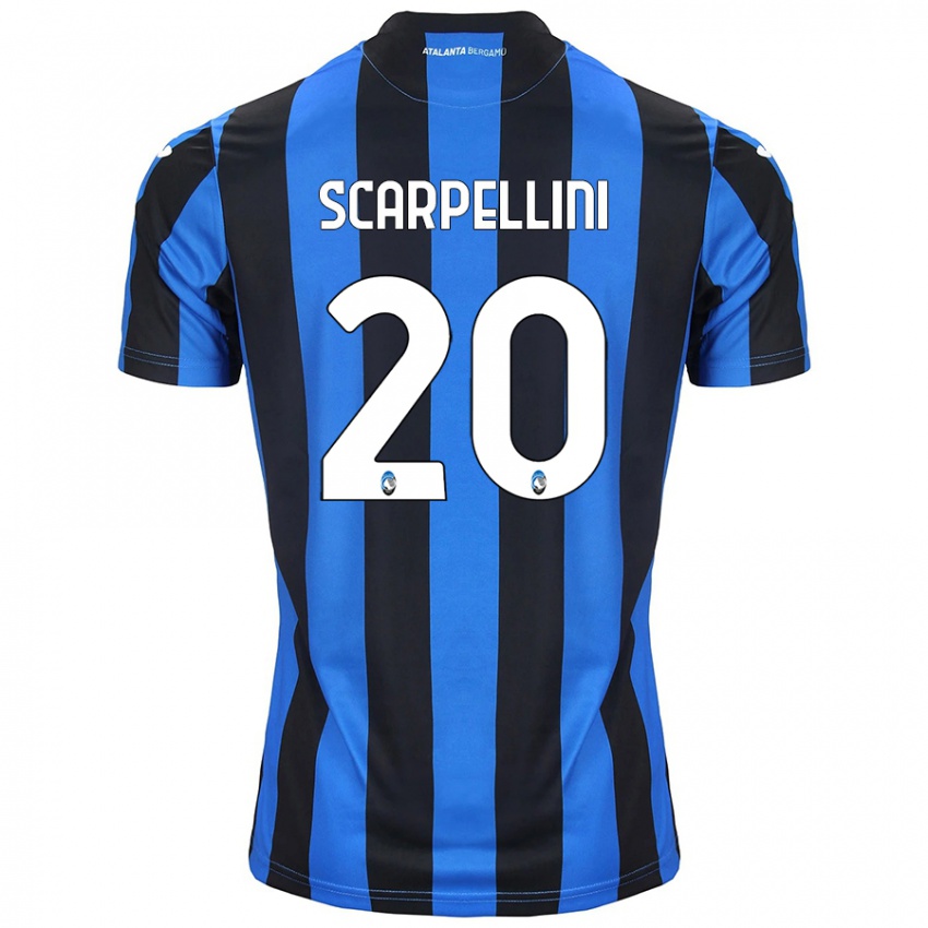 Homem Camisola Andrea Scarpellini #20 Azul Preto Principal 2024/25 Camisa