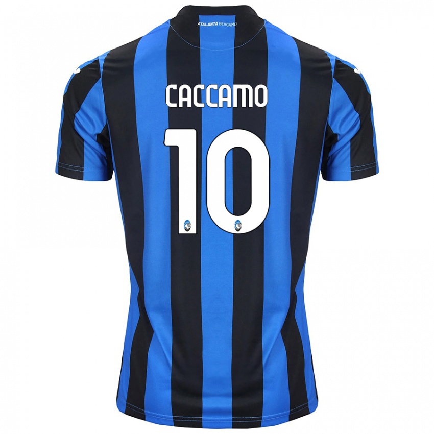 Homem Camisola Patrizia Caccamo #10 Azul Preto Principal 2024/25 Camisa