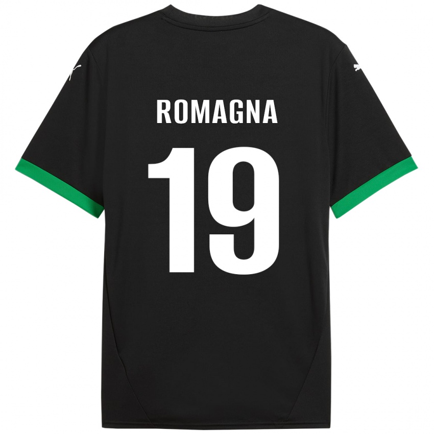 Homem Camisola Filippo Romagna #19 Preto Verde Escuro Principal 2024/25 Camisa