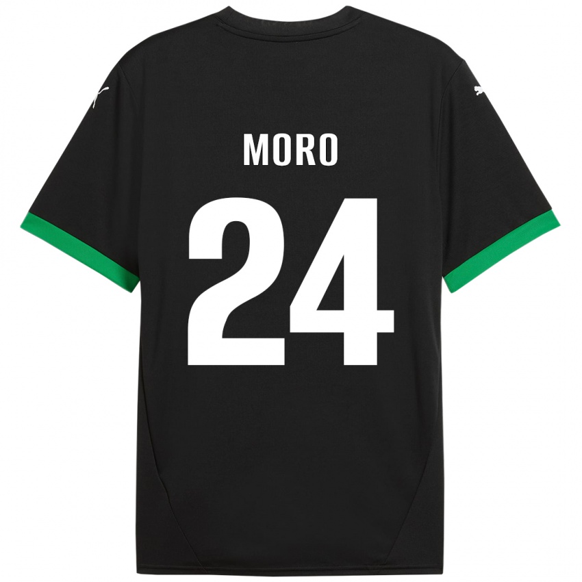 Homem Camisola Luca Moro #24 Preto Verde Escuro Principal 2024/25 Camisa