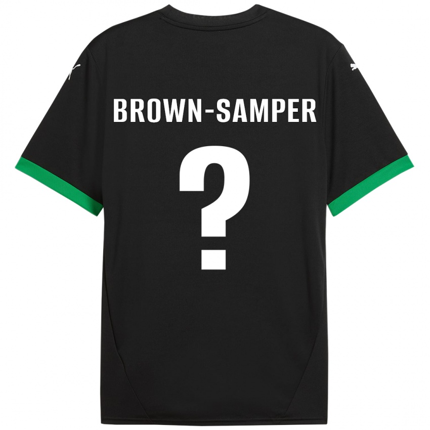 Homem Camisola Isaac Brown-Samper #0 Preto Verde Escuro Principal 2024/25 Camisa