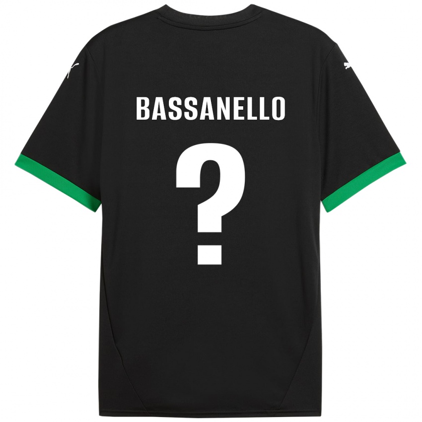 Homem Camisola Davide Bassanello #0 Preto Verde Escuro Principal 2024/25 Camisa