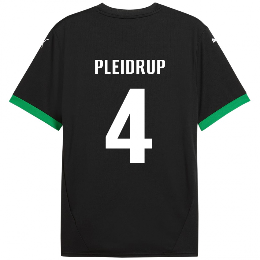 Homem Camisola Caroline Pleidrup #4 Preto Verde Escuro Principal 2024/25 Camisa