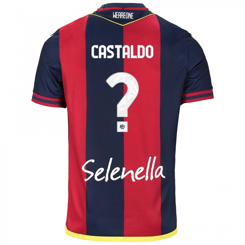 Homem Camisola Francesco Castaldo #0 Azul Red Royal Principal 2024/25 Camisa