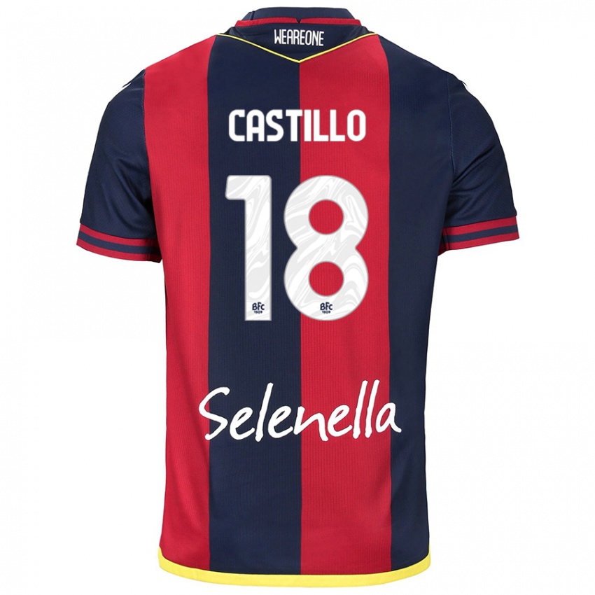 Homem Camisola Tomas Castillo #18 Azul Red Royal Principal 2024/25 Camisa