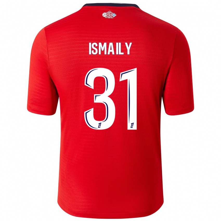 Homem Camisola Ismaily #31 Branco Vermelho Principal 2024/25 Camisa