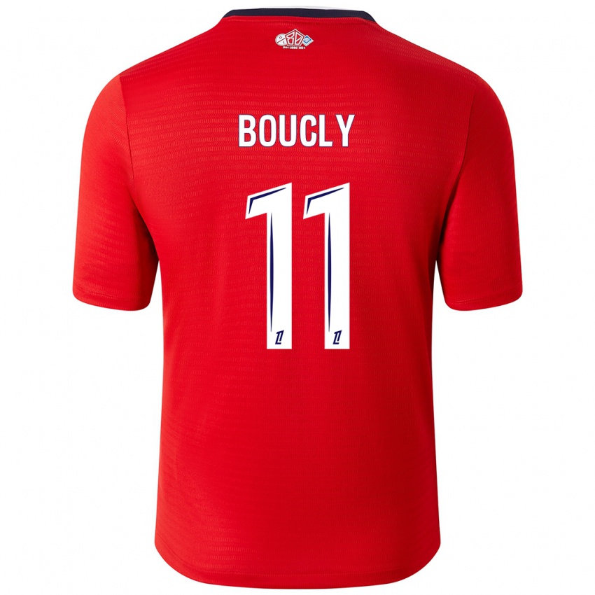 Homem Camisola Maïté Boucly #11 Branco Vermelho Principal 2024/25 Camisa