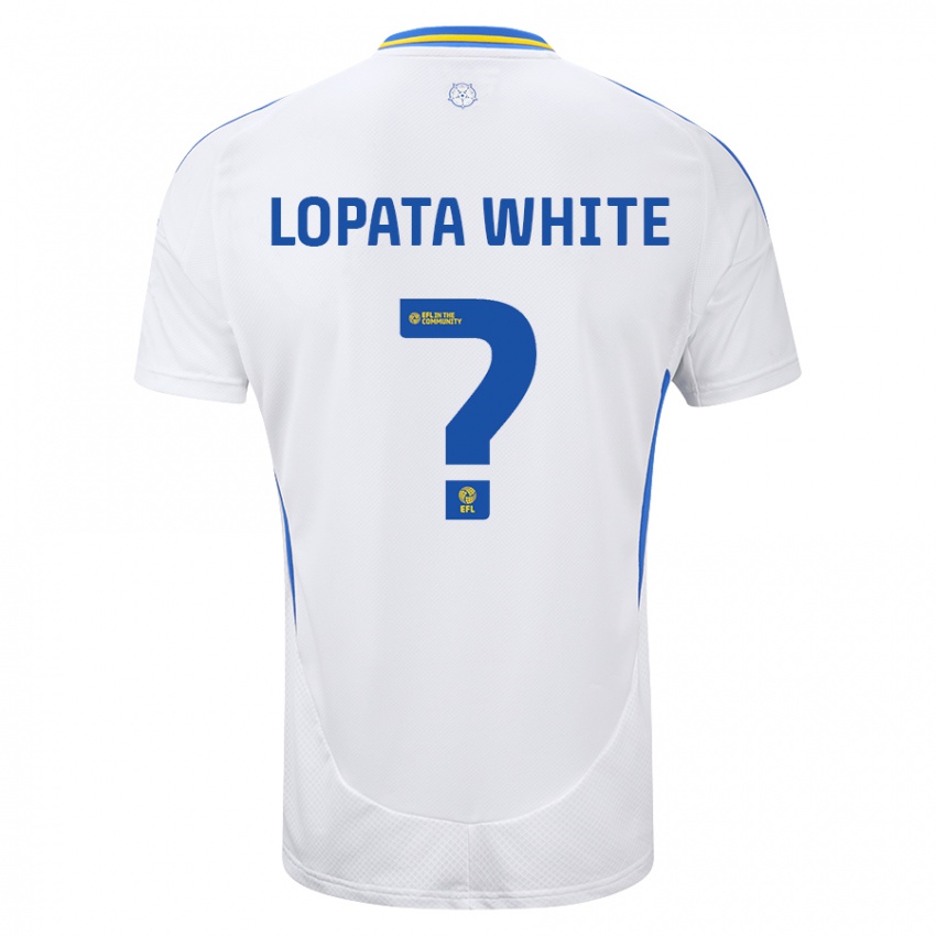 Homem Camisola Reuben Lopata-White #0 Azul Branco Principal 2024/25 Camisa