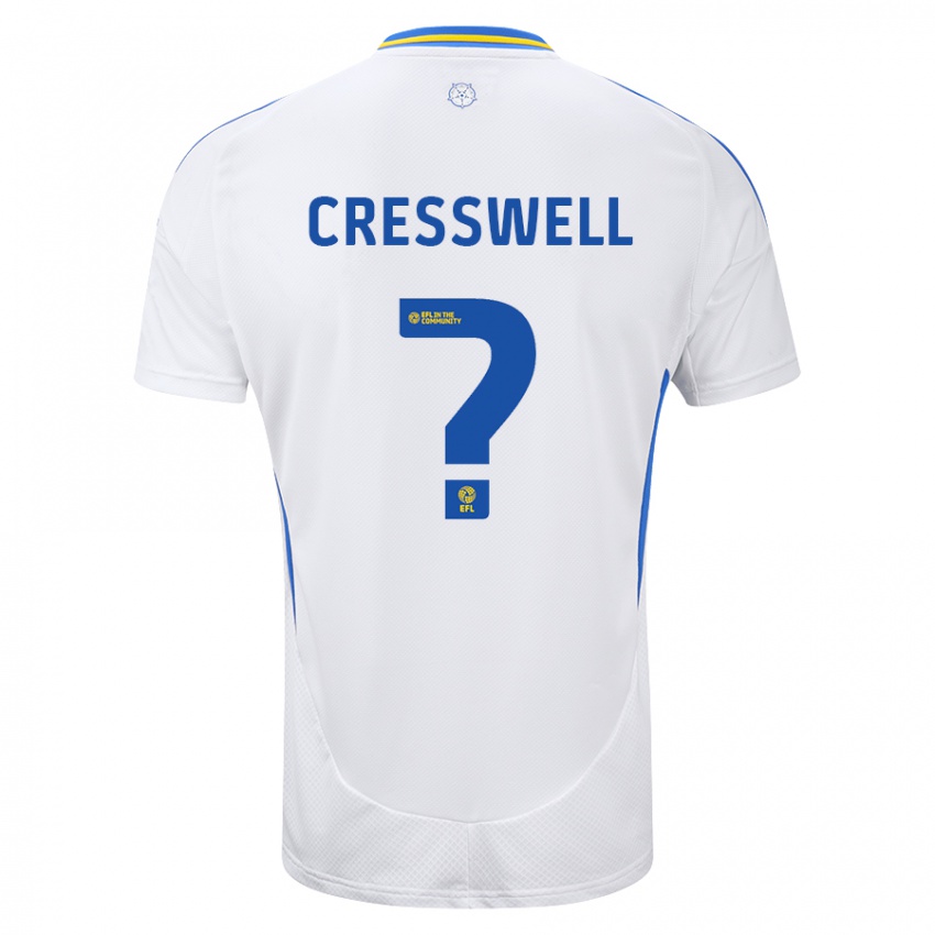 Homem Camisola Alfie Cresswell #0 Azul Branco Principal 2024/25 Camisa