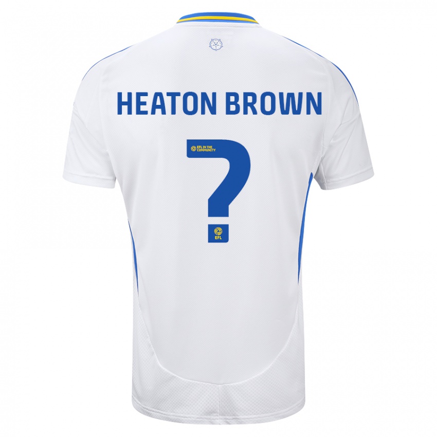 Homem Camisola Heaton Brown #0 Azul Branco Principal 2024/25 Camisa