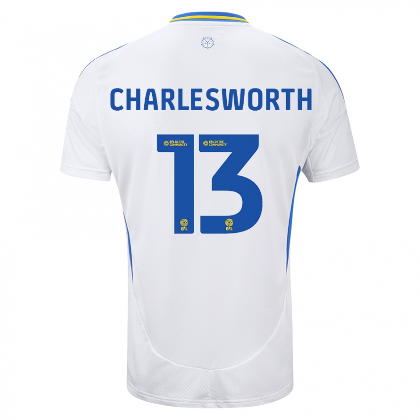 Homem Camisola Millie Robshaw-Charlesworth #13 Azul Branco Principal 2024/25 Camisa