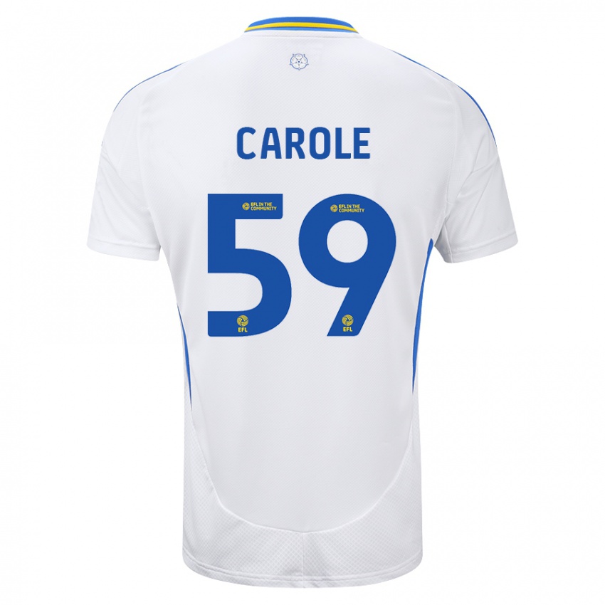 Homem Camisola Keenan Carole #59 Azul Branco Principal 2024/25 Camisa