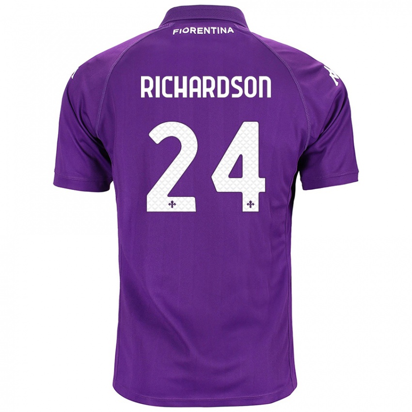 Homem Camisola Amir Richardson #24 Roxo Principal 2024/25 Camisa