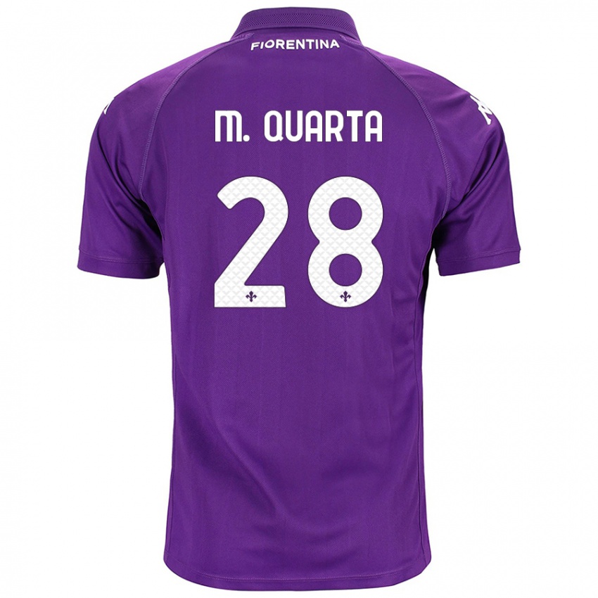 Homem Camisola Lucas Martinez Quarta #28 Roxo Principal 2024/25 Camisa