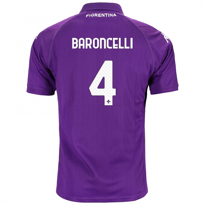 Homem Camisola Leonardo Baroncelli #4 Roxo Principal 2024/25 Camisa