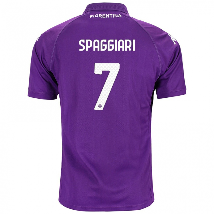 Homem Camisola Riccardo Spaggiari #7 Roxo Principal 2024/25 Camisa