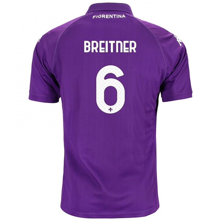 Homem Camisola Stephanie Breitner #6 Roxo Principal 2024/25 Camisa