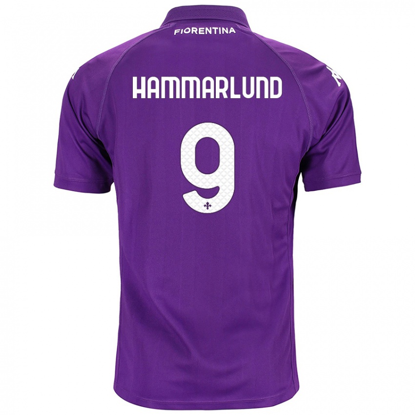 Homem Camisola Pauline Hammarlund #9 Roxo Principal 2024/25 Camisa