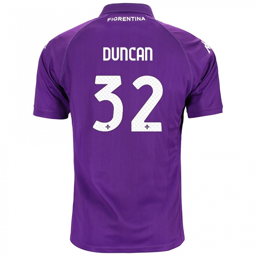 Homem Camisola Alfred Duncan #32 Roxo Principal 2024/25 Camisa