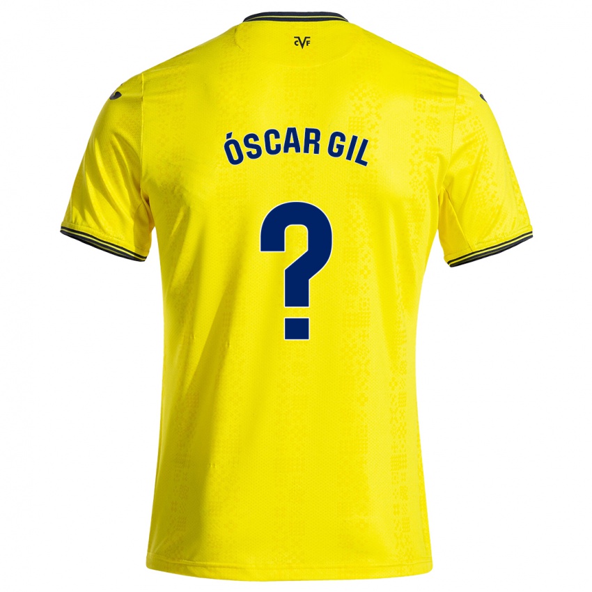 Homem Camisola Óscar Gil #0 Preto Amarelo Principal 2024/25 Camisa