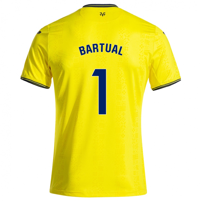 Homem Camisola Kike Bartual #1 Preto Amarelo Principal 2024/25 Camisa