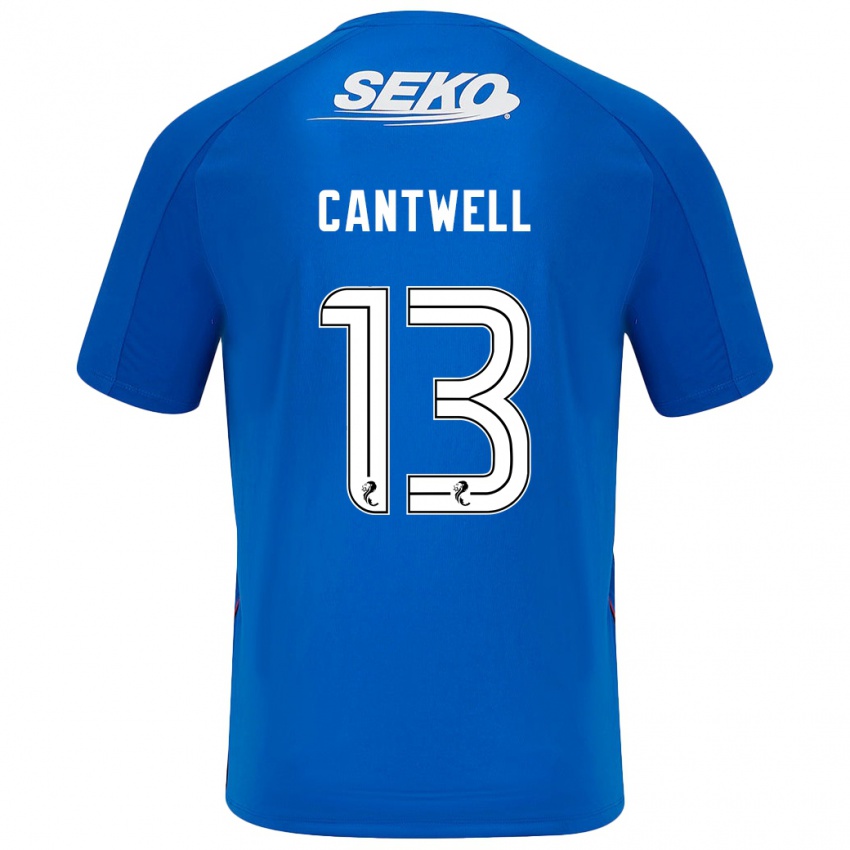 Homem Camisola Todd Cantwell #13 Azul Escuro Principal 2024/25 Camisa