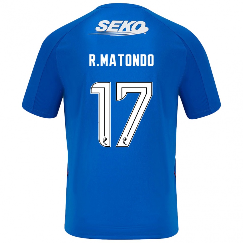 Homem Camisola Rabbi Matondo #17 Azul Escuro Principal 2024/25 Camisa