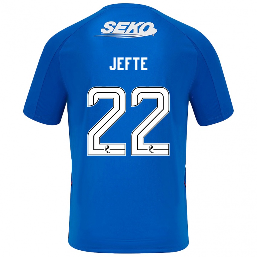 Homem Camisola Jefté #22 Azul Escuro Principal 2024/25 Camisa