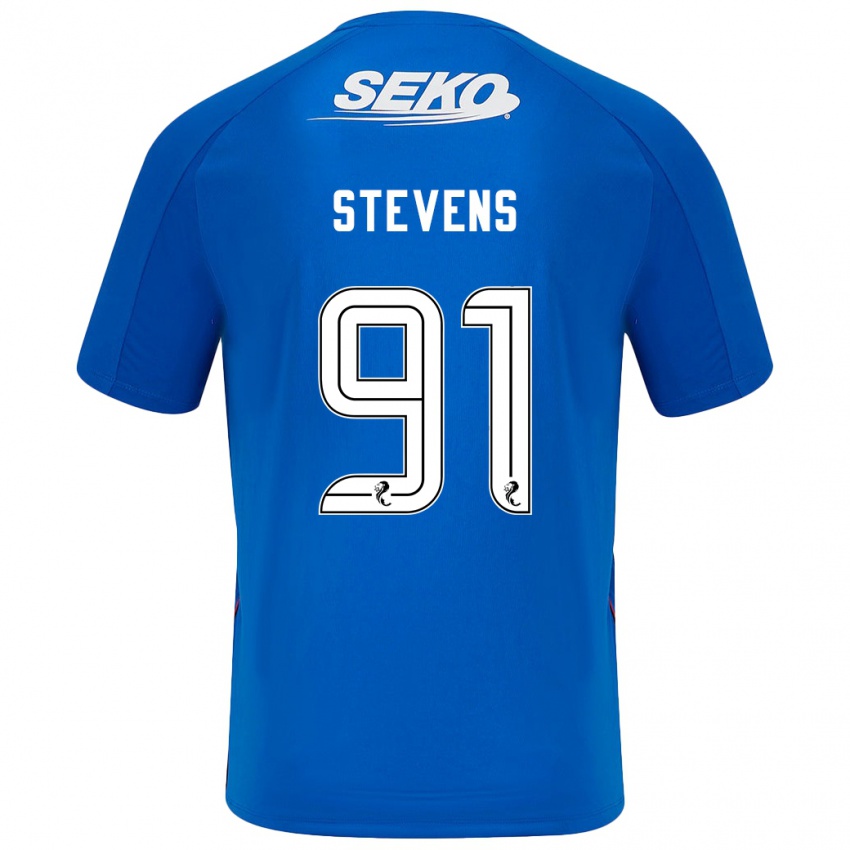 Homem Camisola Archie Stevens #91 Azul Escuro Principal 2024/25 Camisa