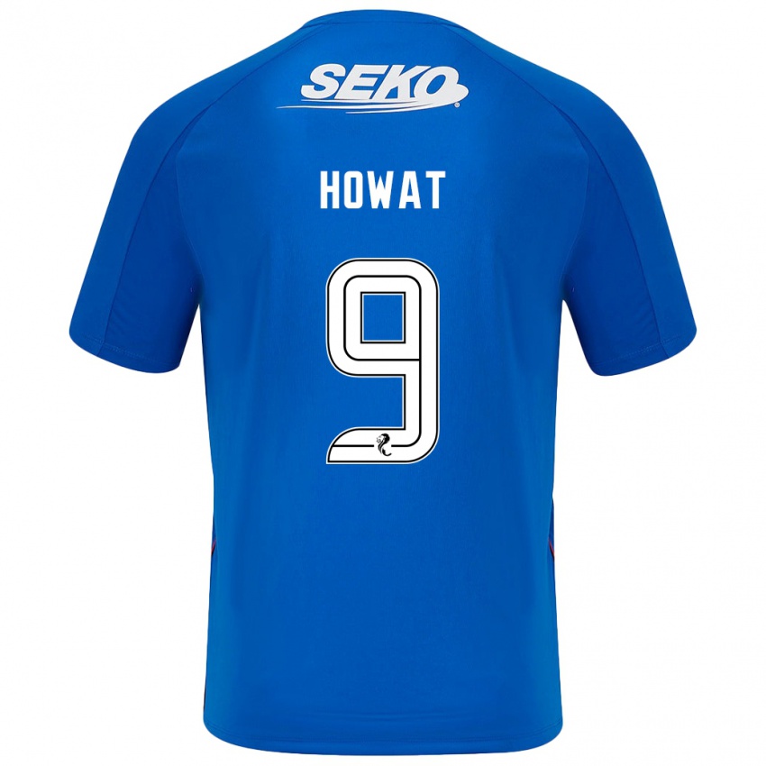 Homem Camisola Kirsty Howat #9 Azul Escuro Principal 2024/25 Camisa