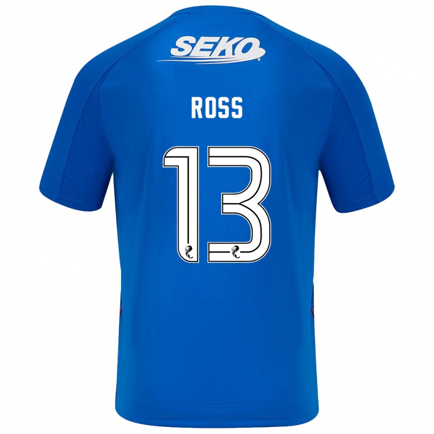 Homem Camisola Jane Ross #13 Azul Escuro Principal 2024/25 Camisa