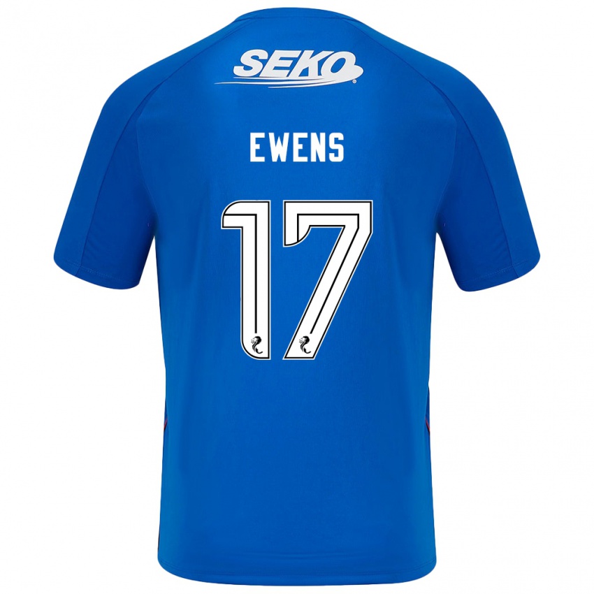 Homem Camisola Sarah Ewens #17 Azul Escuro Principal 2024/25 Camisa