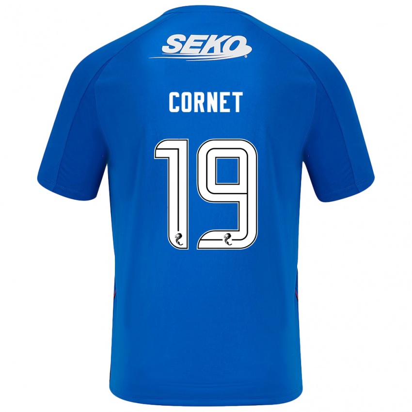 Homem Camisola Chelsea Cornet #19 Azul Escuro Principal 2024/25 Camisa