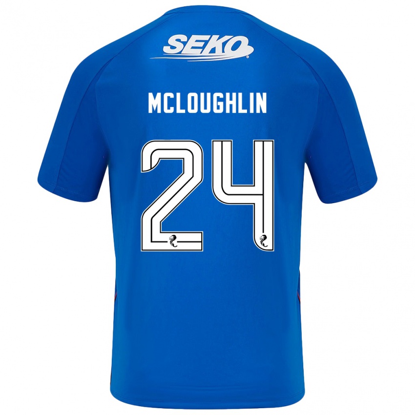 Homem Camisola Olivia Mcloughlin #24 Azul Escuro Principal 2024/25 Camisa