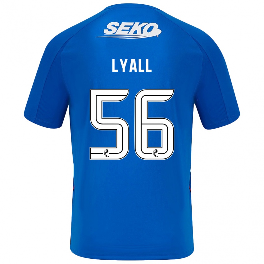 Homem Camisola Arron Lyall #56 Azul Escuro Principal 2024/25 Camisa