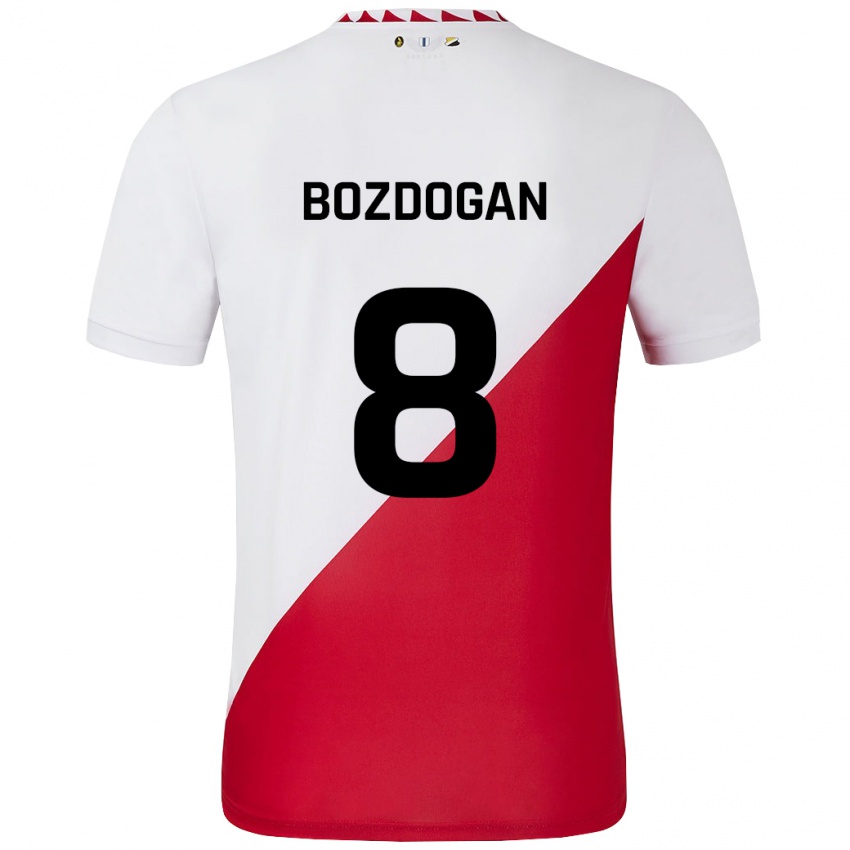 Homem Camisola Can Bozdogan #8 Vermelho Branco Principal 2024/25 Camisa