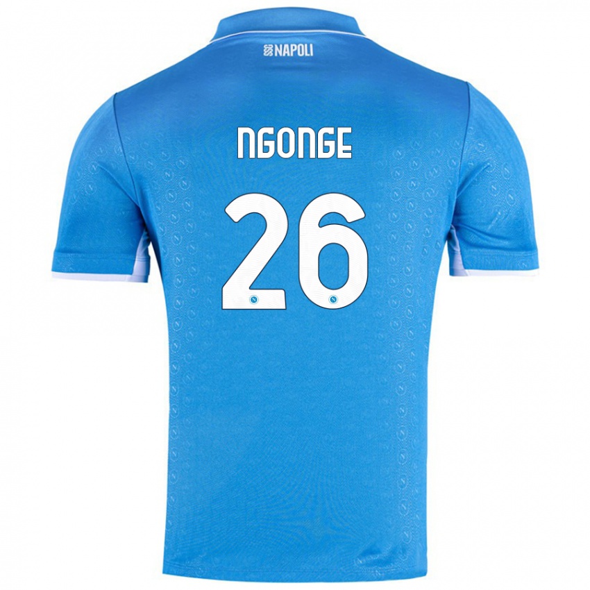 Homem Camisola Cyril Ngonge #26 Celeiro Azul Principal 2024/25 Camisa