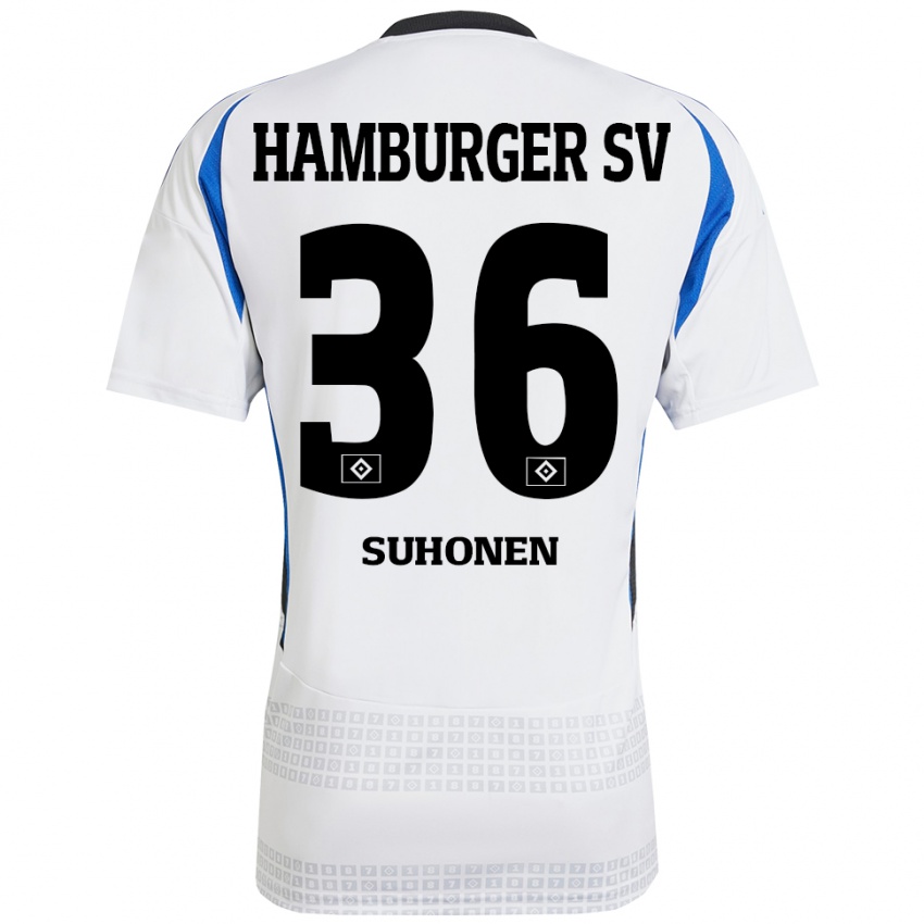 Homem Camisola Anssi Suhonen #36 Azul Branco Principal 2024/25 Camisa