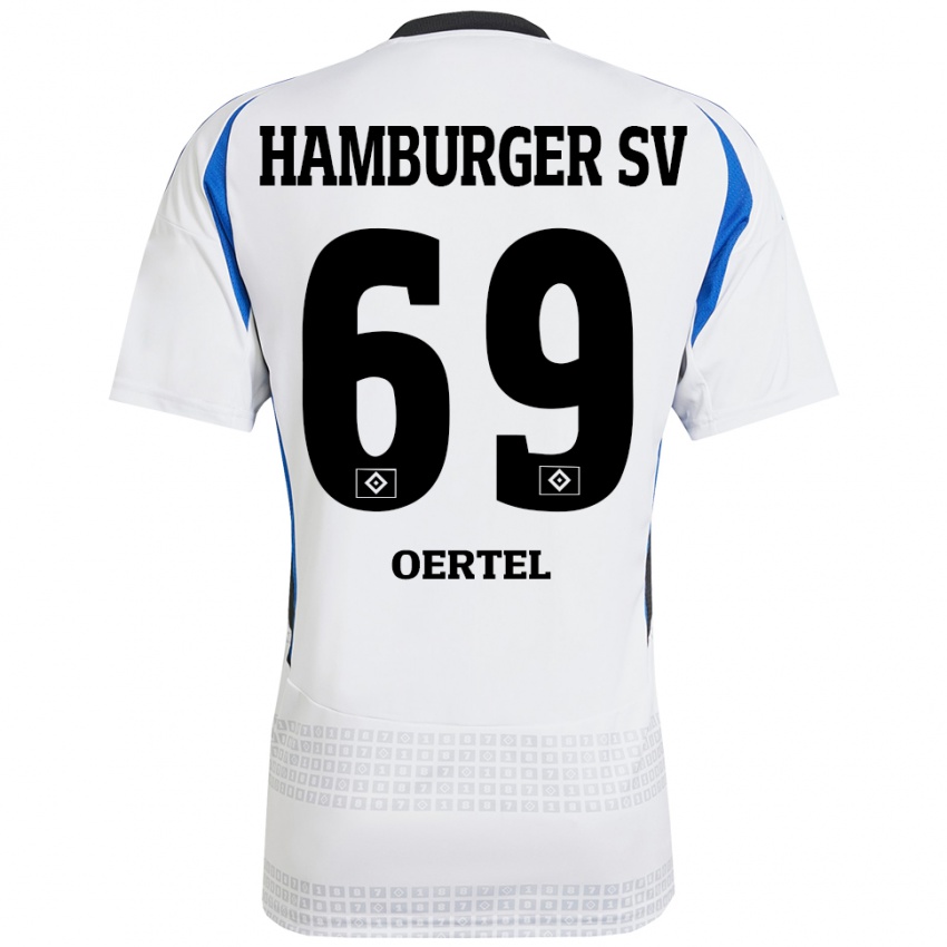 Homem Camisola Jan Oertel #69 Azul Branco Principal 2024/25 Camisa