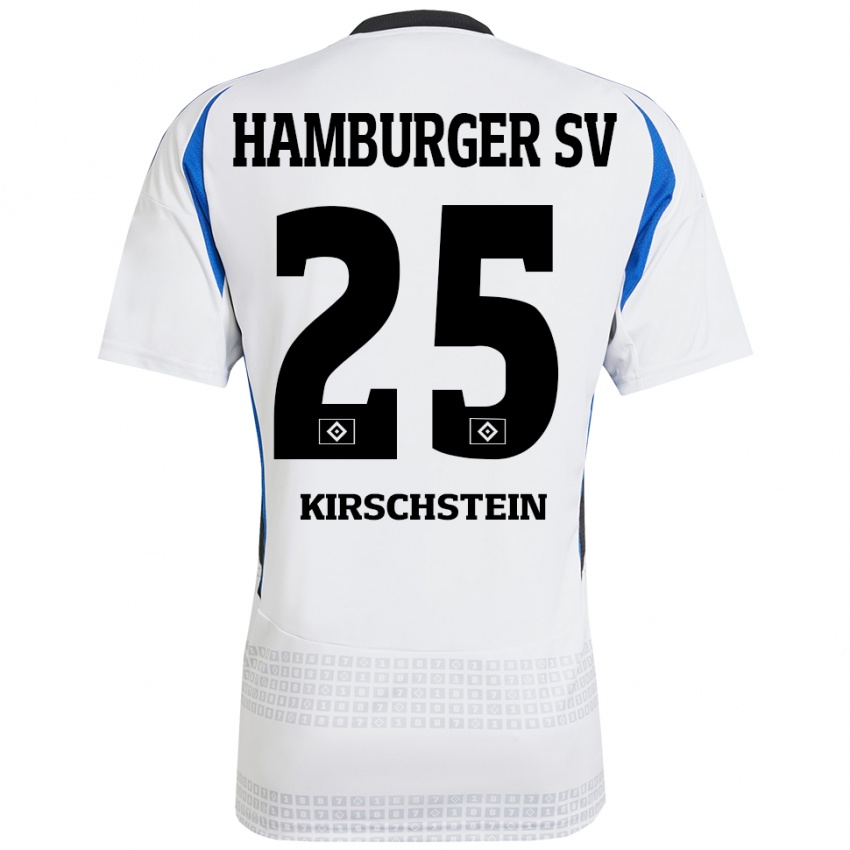 Homem Camisola Merle Kirschstein #25 Azul Branco Principal 2024/25 Camisa