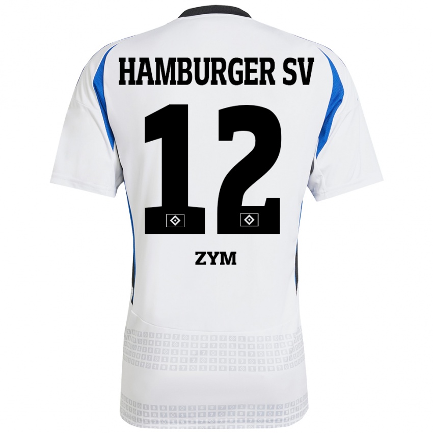 Homem Camisola Marcel Zym #12 Azul Branco Principal 2024/25 Camisa