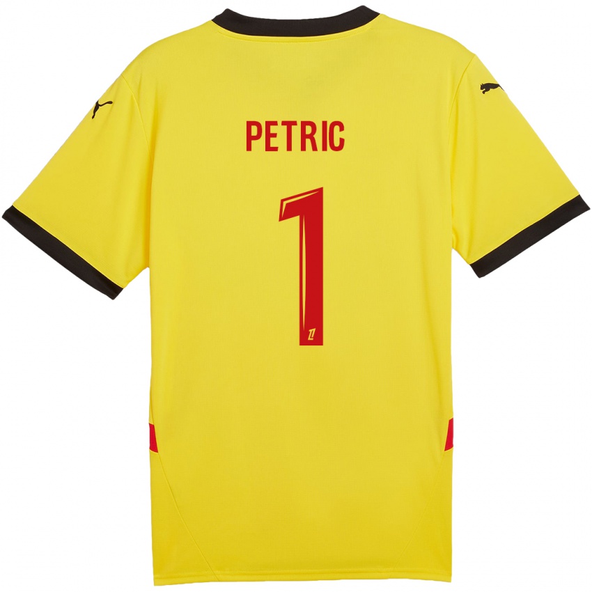 Homem Camisola Denis Petric #1 Vermelho Amarelo Principal 2024/25 Camisa