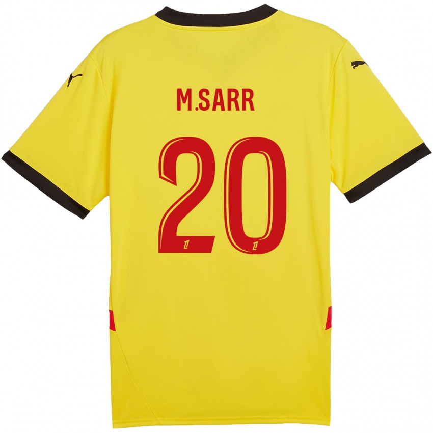 Homem Camisola Malang Sarr #20 Vermelho Amarelo Principal 2024/25 Camisa