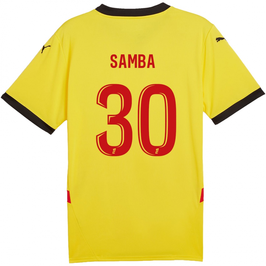 Homem Camisola Brice Samba #30 Vermelho Amarelo Principal 2024/25 Camisa