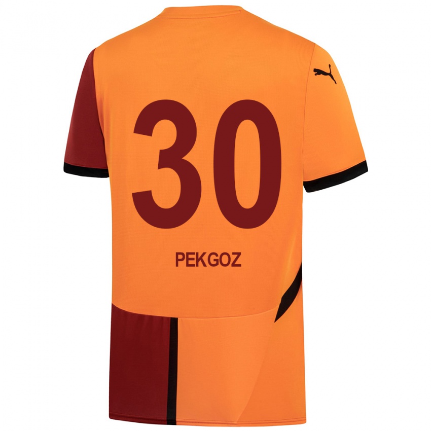 Homem Camisola Berra Pekgöz #30 Vermelho Amarelo Principal 2024/25 Camisa