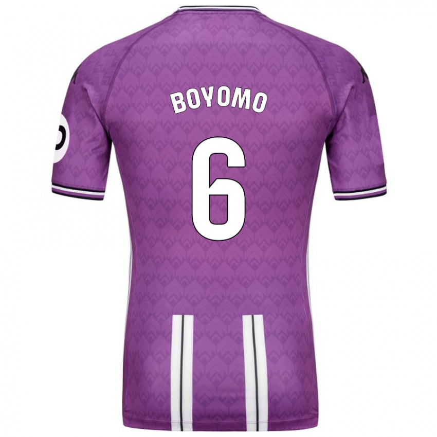 Homem Camisola Enzo Boyomo #6 Branco Roxo Principal 2024/25 Camisa