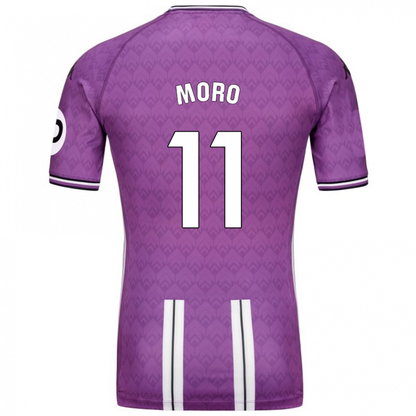 Homem Camisola Raul Moro #11 Branco Roxo Principal 2024/25 Camisa