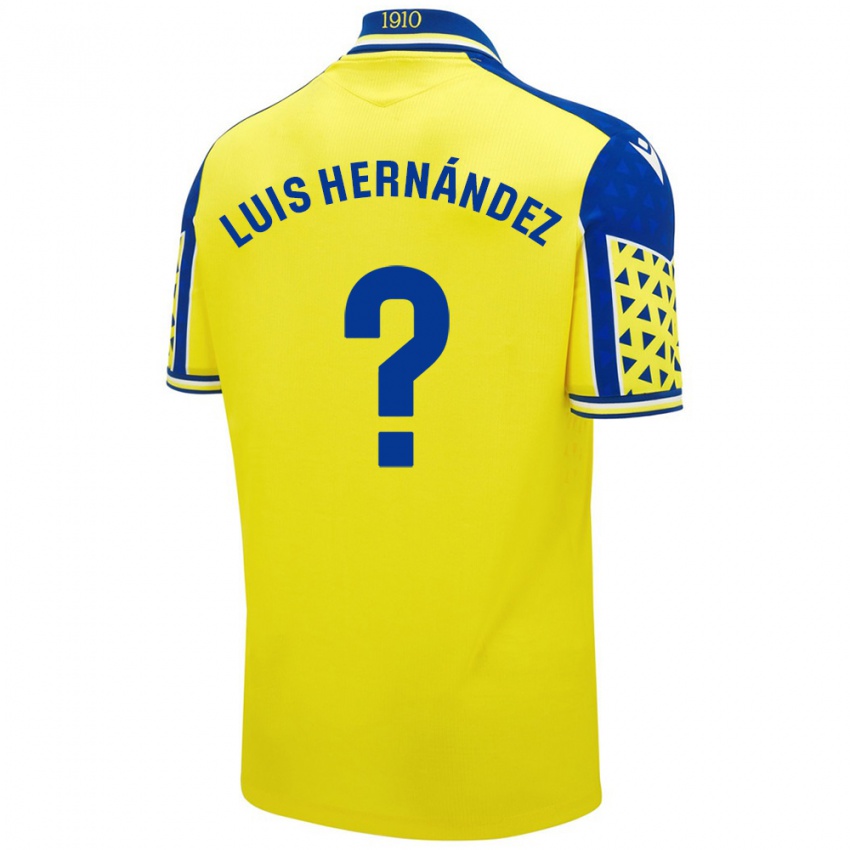 Homem Camisola Luis Hernández #0 Azul Amarelo Principal 2024/25 Camisa