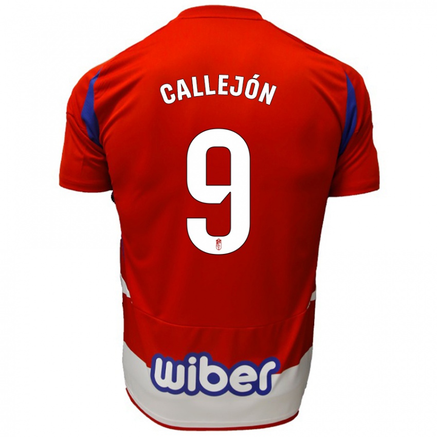 Homem Camisola Jose Callejon #9 Azul Vermelho Branco Principal 2024/25 Camisa